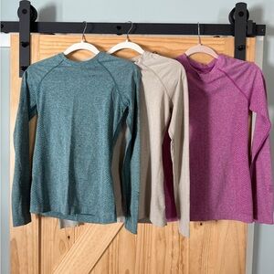 Figs Teal Long Sleeve Seamless Underscrub